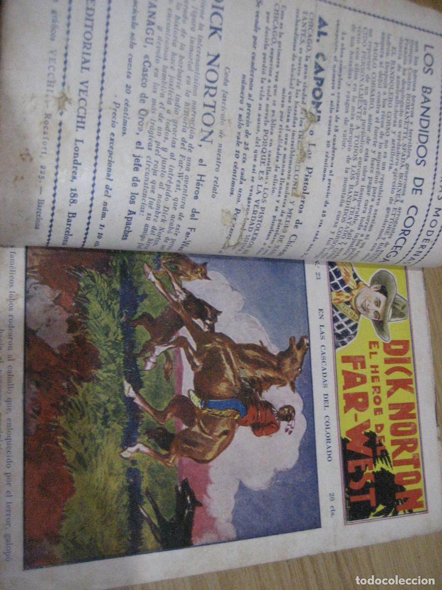 C&oacute;mics: Dick Norton . El heroe del far West . del 21 al 40 encuadernadas ed Vecchi - Foto 4