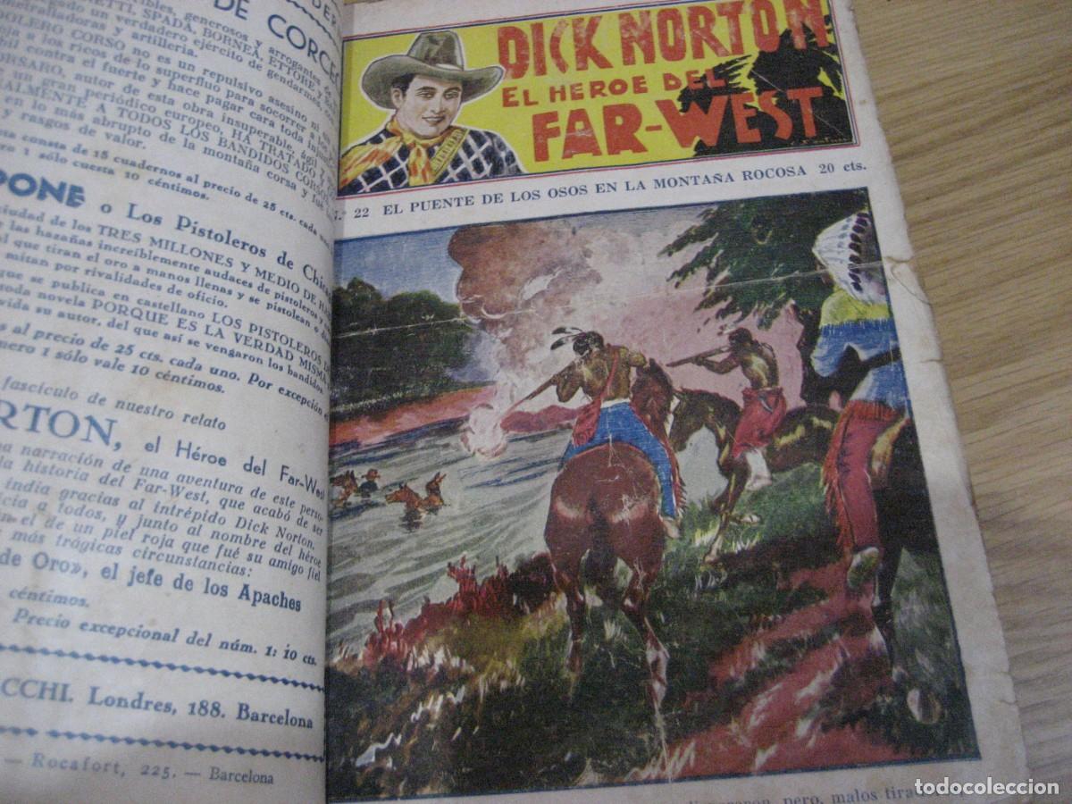 C&oacute;mics: Dick Norton . El heroe del far West . del 21 al 40 encuadernadas ed Vecchi - Foto 5