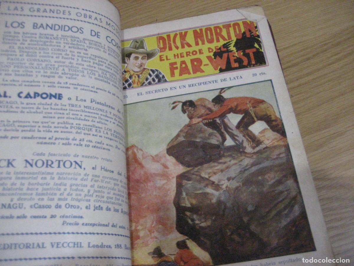 C&oacute;mics: Dick Norton . El heroe del far West . del 21 al 40 encuadernadas ed Vecchi - Foto 8