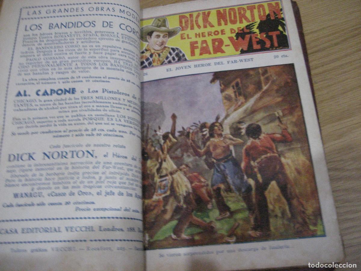 C&oacute;mics: Dick Norton . El heroe del far West . del 21 al 40 encuadernadas ed Vecchi - Foto 9