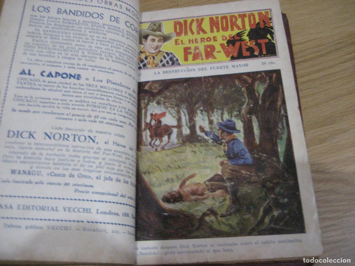 C&oacute;mics: Dick Norton . El heroe del far West . del 21 al 40 encuadernadas ed Vecchi - Foto 10