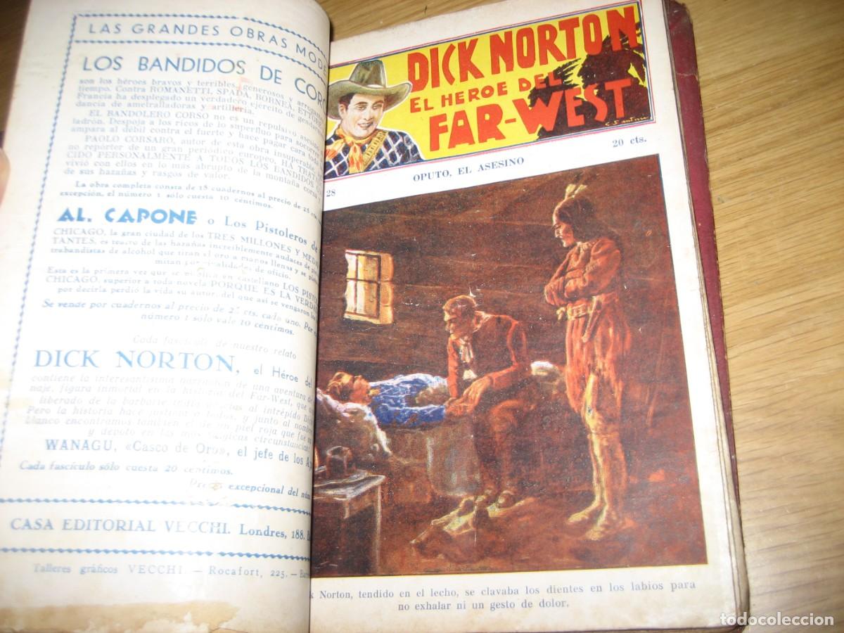 C&oacute;mics: Dick Norton . El heroe del far West . del 21 al 40 encuadernadas ed Vecchi - Foto 11