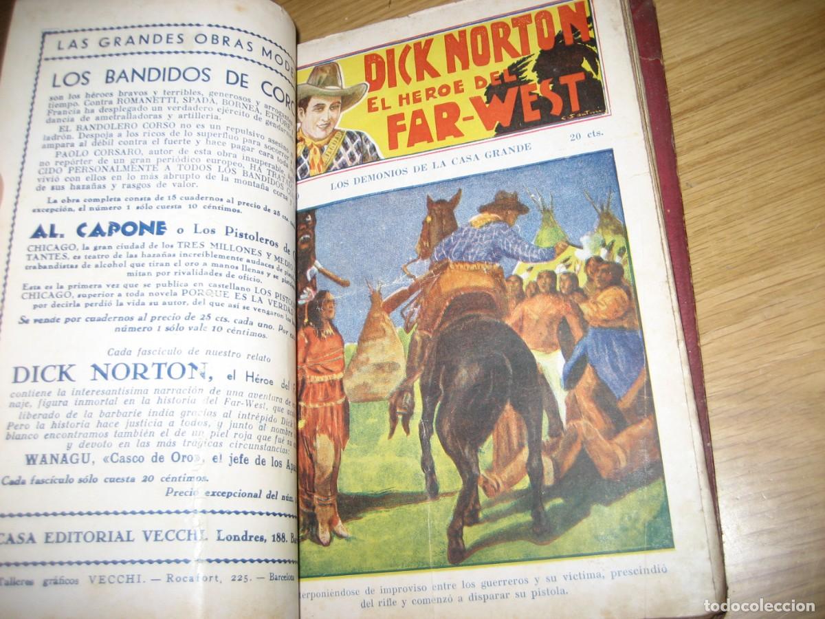 C&oacute;mics: Dick Norton . El heroe del far West . del 21 al 40 encuadernadas ed Vecchi - Foto 13