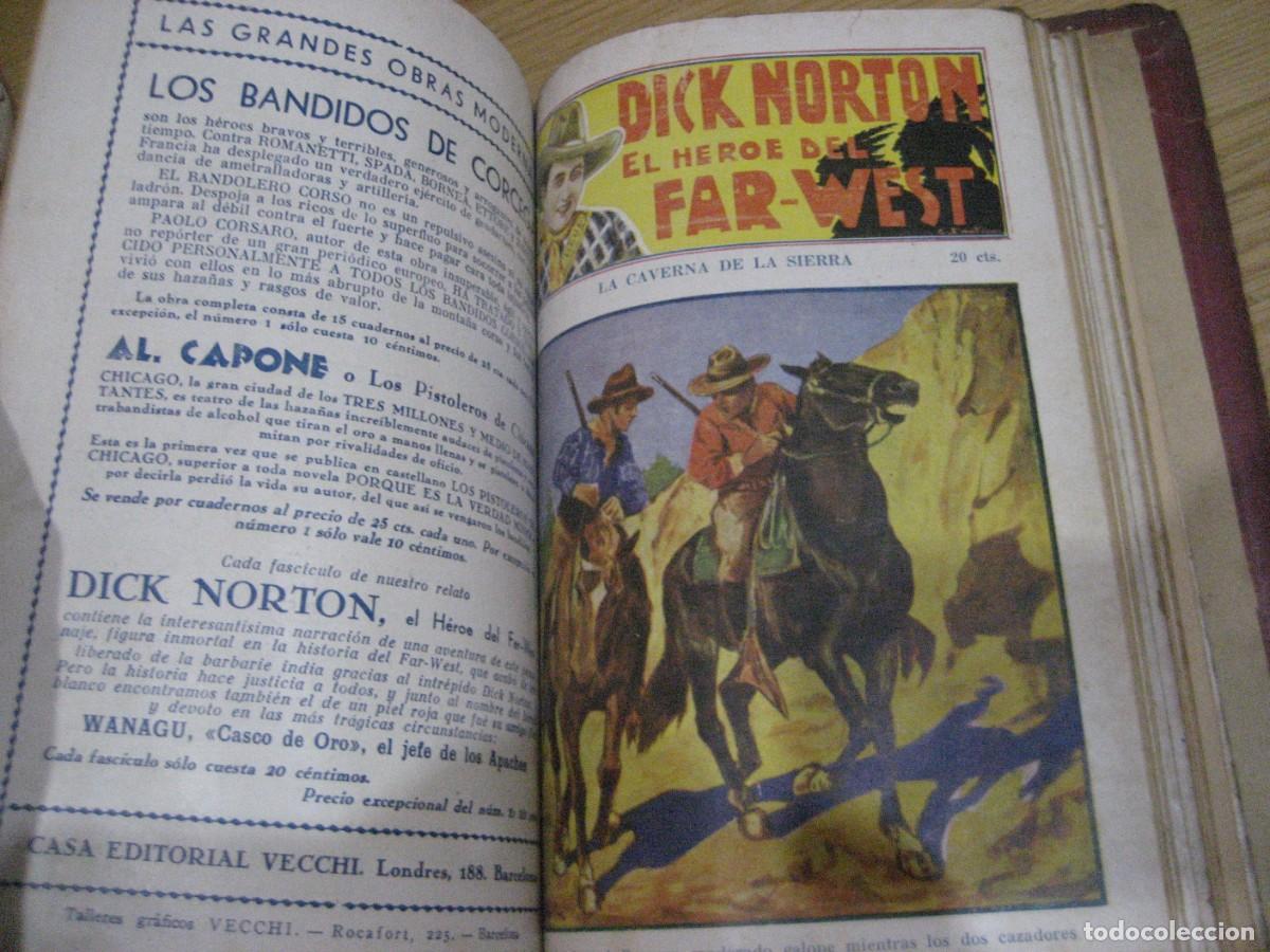 C&oacute;mics: Dick Norton . El heroe del far West . del 21 al 40 encuadernadas ed Vecchi - Foto 15