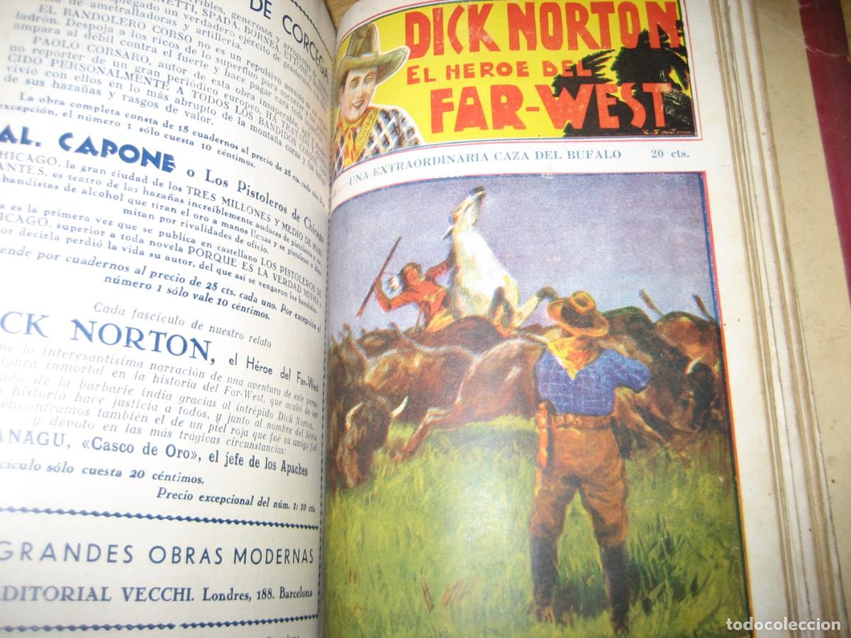 C&oacute;mics: Dick Norton . El heroe del far West . del 21 al 40 encuadernadas ed Vecchi - Foto 16