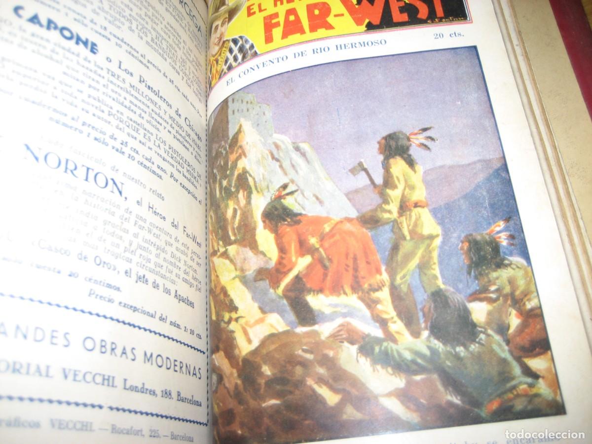 C&oacute;mics: Dick Norton . El heroe del far West . del 21 al 40 encuadernadas ed Vecchi - Foto 17