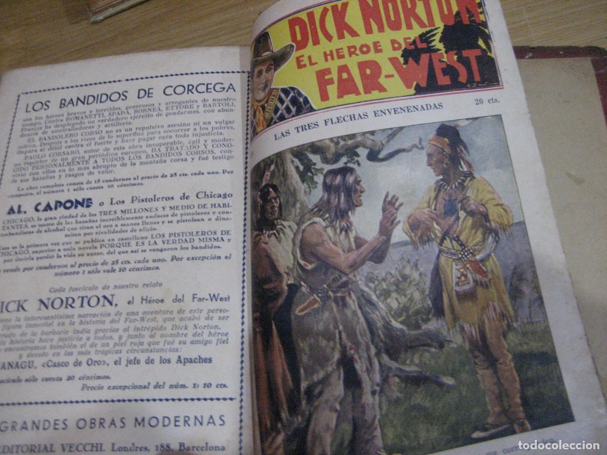 C&oacute;mics: Dick Norton . El heroe del far West . del 21 al 40 encuadernadas ed Vecchi - Foto 23