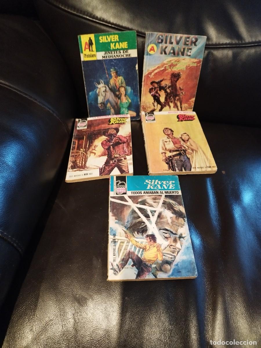 C&oacute;mics: Cinco novelas de bolsillo de Silver Kane. Oeste , western. - Foto 1
