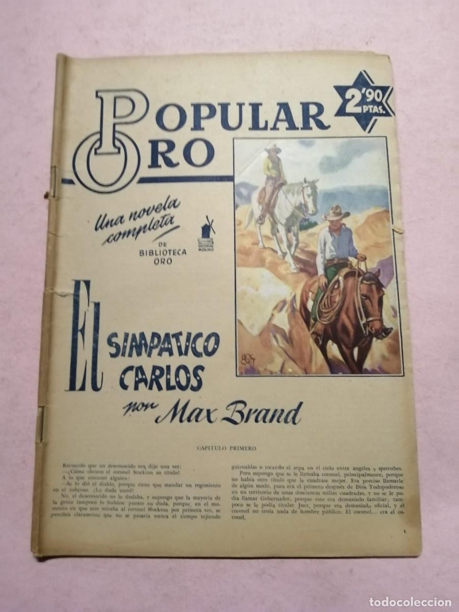 C&oacute;mics: POPULAR ORO EDITORIAL MOLINO. EL SIMPATICO CARLOS (MAX BRAND) - Foto 1