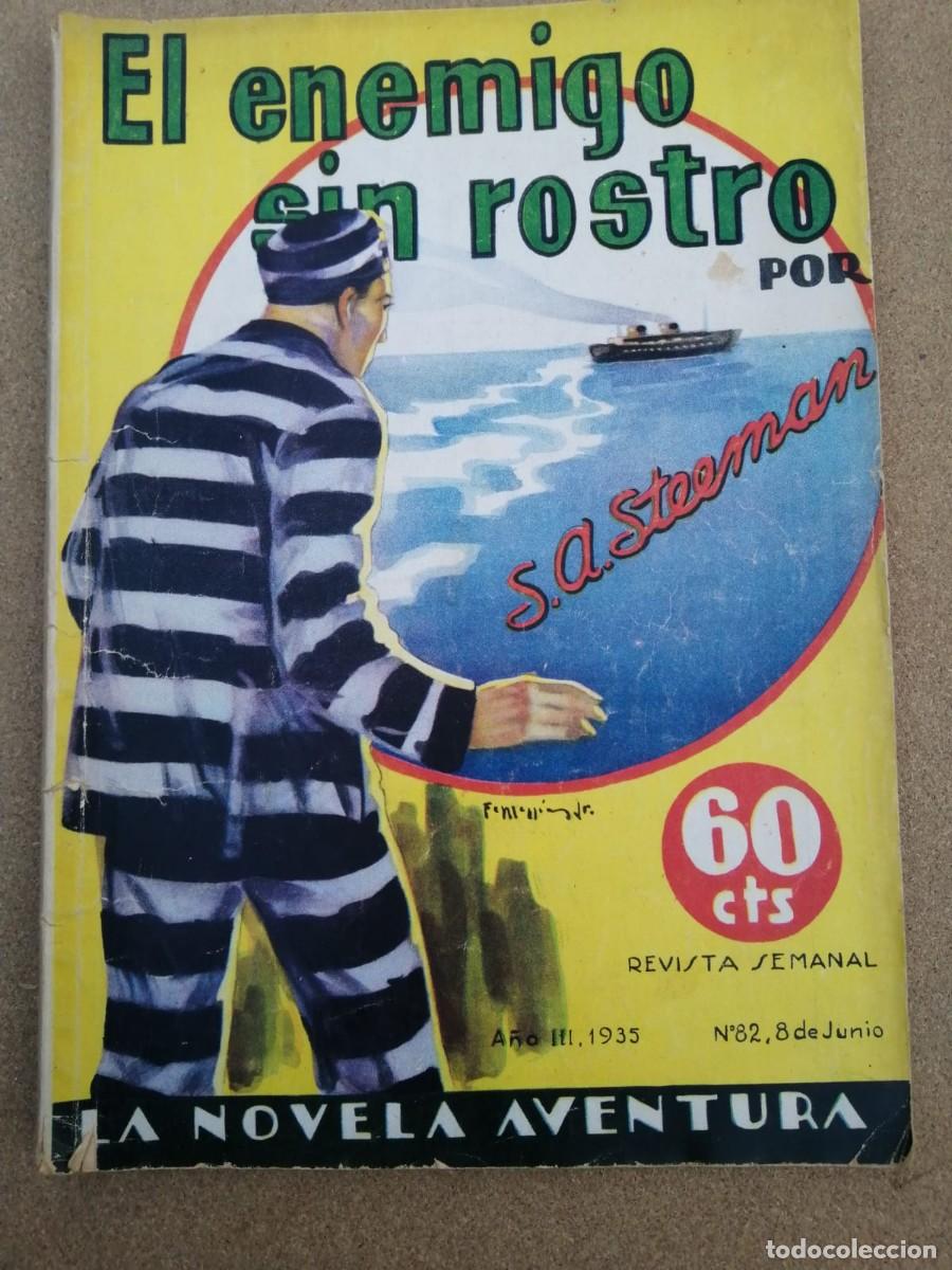 C&oacute;mics: EL ENEMIGO SIN ROSTRO (S. A. STEEMAN) LA NOVELA AVENTURA - Foto 1