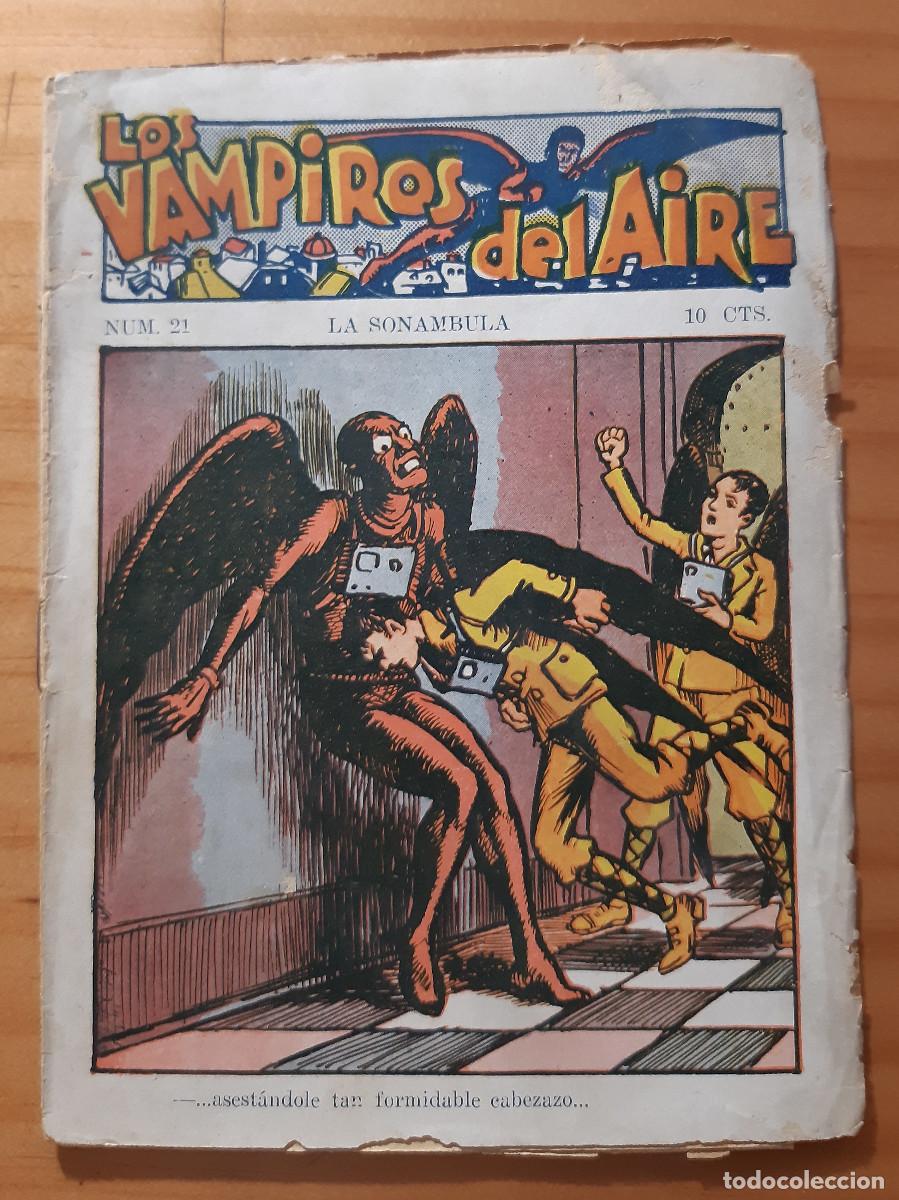 C&oacute;mics: LOS VAMPIROS DEL AIRE - NUM. 21 - LA SON&Aacute;MBULA - 18 X 13 CMS. - Foto 1