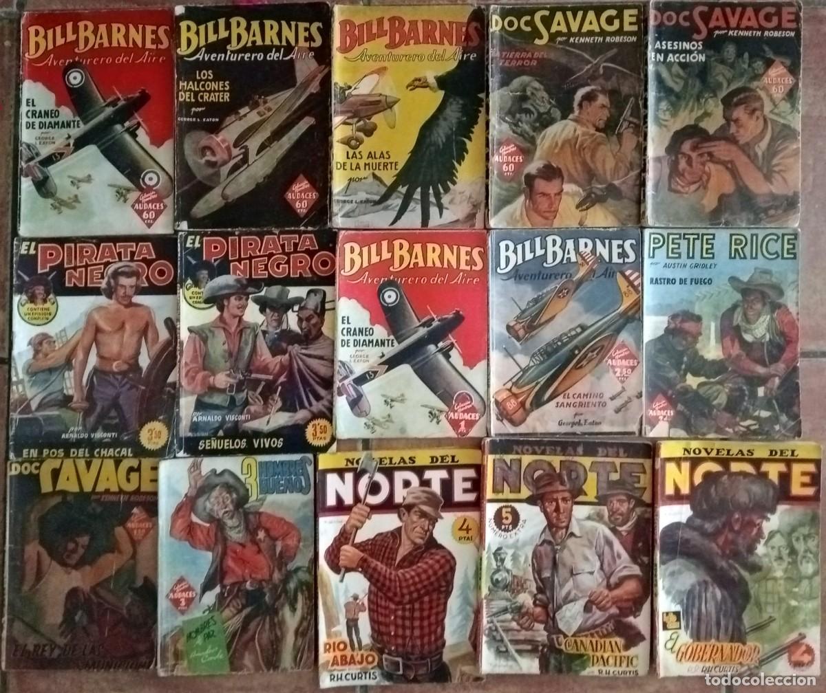 C&oacute;mics: LOTE - BIL BARNES, NORTE, DOC SAVAGE, COYOTE ETC - 30 EJEMPLARES - Foto 1