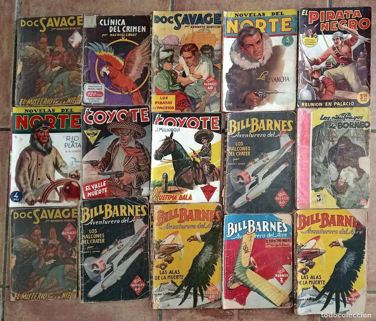 C&oacute;mics: LOTE - BIL BARNES, NORTE, DOC SAVAGE, COYOTE ETC - 30 EJEMPLARES - Foto 4