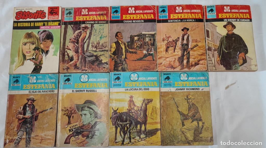 C&oacute;mics: LOTE DE 9 NOVELAS DEL OESTE, COLECCION BISONTE, MARCIAL LAFUENTE, ESTEFANIA, KEITH LUGER