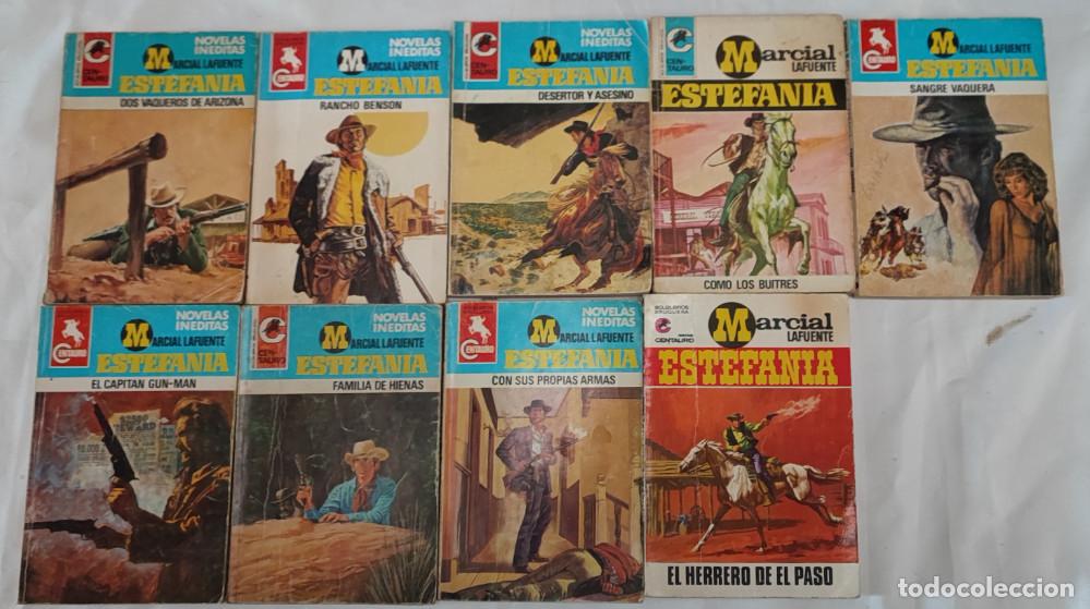 C&oacute;mics: LOTE DE 9 NOVELAS DEL OESTE, SERIE CENTAURO, MARCIAL LAFUENTE, ESTEFANIA