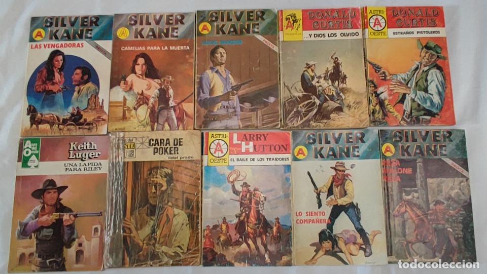 C&oacute;mics: LOTE DE 10 NOVELAS DEL OESTE, ASES, ASTRI, SILVER KANE, DONALD CURTIS, FIDEL PRADO, LARRY HUTTON, ET