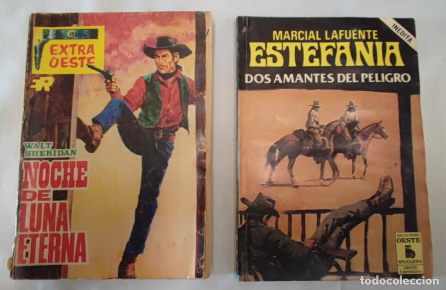 C&oacute;mics: 2 NOVELAS EXTRA OESTE NOCHE DE LUNA ETERNA, DOS AMANTES DEL PELIGRO INEDITA, MARCIAL LAFUENTE