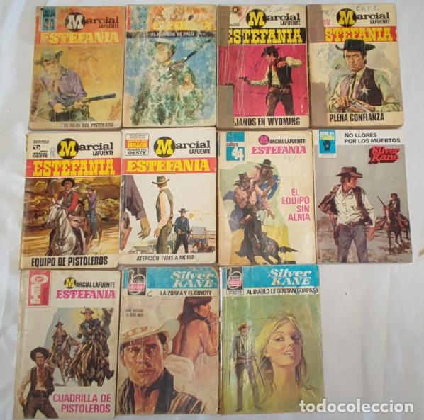 Comics : LOTE DE 11 NOVELAS DEL OESTE, MARCIAL LAFUENTE, SILVER KANE