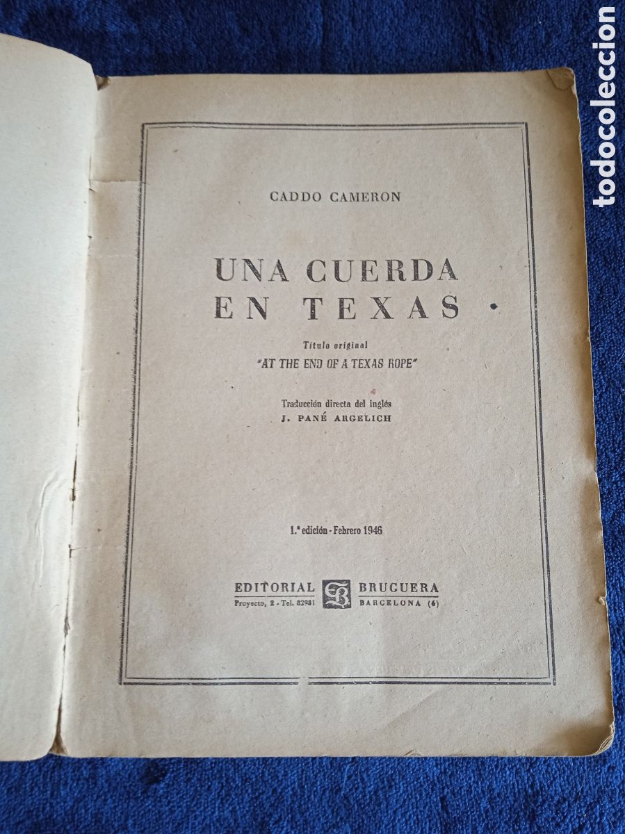 C&oacute;mics: UNA CUERDA EN TEXAS / CADDO CAMERON -ED. BRUGUERA - OESTE - Foto 2