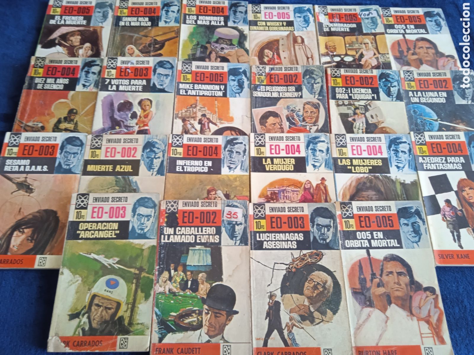 C&oacute;mics: ENVIADO SECRETO - LOTE DE 24 NOVELAS -ED. BRUGUERA