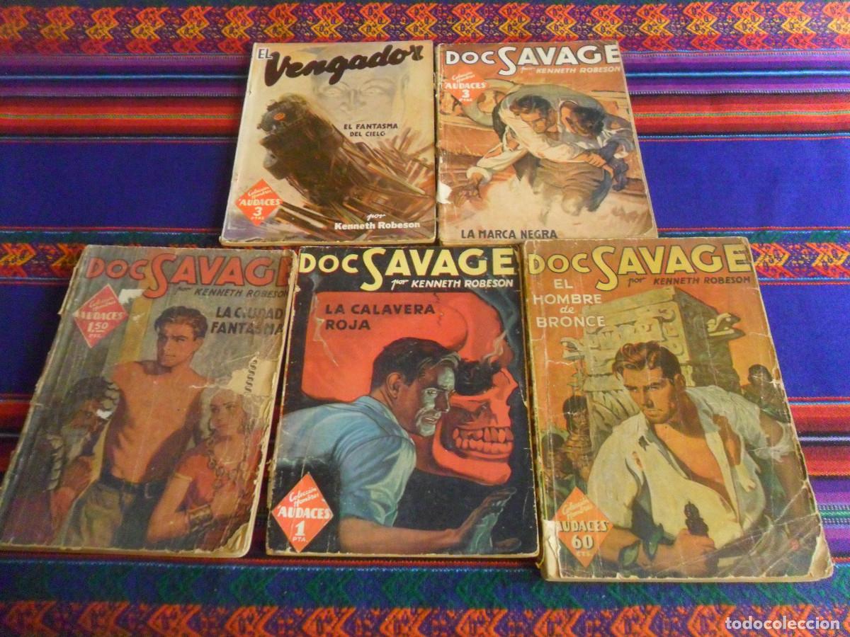C&oacute;mics: HOMBRES AUDACES DOC SAVAGE N&ordm;S 1 1&ordf; EDICI&Oacute;N 1936 EL HOMBRE DE BRONCE 6 10 41. REGALO EL VENGADOR 3