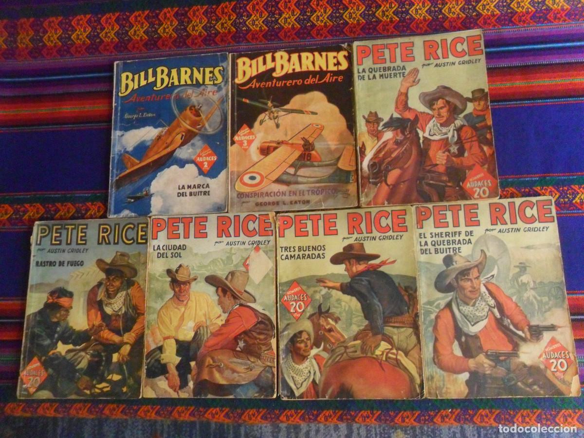 C&oacute;mics: HOMBRES AUDACES PETE RICE N&ordm;S 1 EDITORIAL MOLINO 1938 2 3 4 16 Y BILL BARNES N&ordm;S 16 Y 21. RAROS.