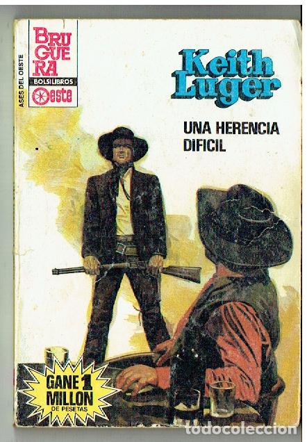C&oacute;mics: ASES DE OESTE. N&ordm; 1343. UNA HERENCIA DIFICIL. KEITH LUGER. BRUGUERA. 1985.(TRO/1)
