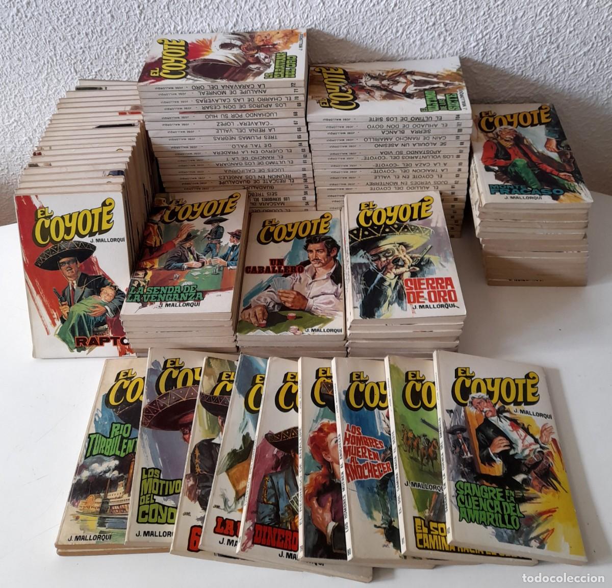 C&oacute;mics: Gran colecci&oacute;n 108 novelas El Coyote Favencia J. Mallorqu&iacute; a&ntilde;os 70 del 1 al 100 casi todos faltan 3