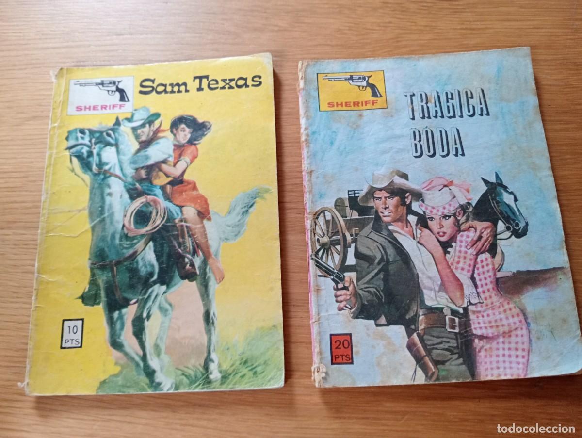 C&oacute;mics: LOTE CON 2 NOVELAS GR&Aacute;FICAS DE LA SERIE SHERIFF. R&Uacute;STICA. EDITORIAL VILMAR. 1972.