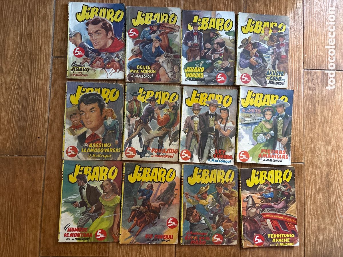 C&oacute;mics: JIBARO COLECCION COMPLETA - N&ordm; 1 A 12 J. MALLORQUI - EDICIONES CLIPER