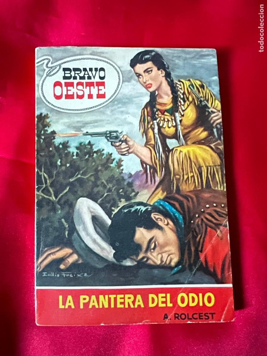 C&oacute;mics: BRAVO OESTE, N&ordm; 6- LA PANTERA DEL ODIO, A. ROLCEST-1&ordf; ED, 1961, dib. Emilio Freixa