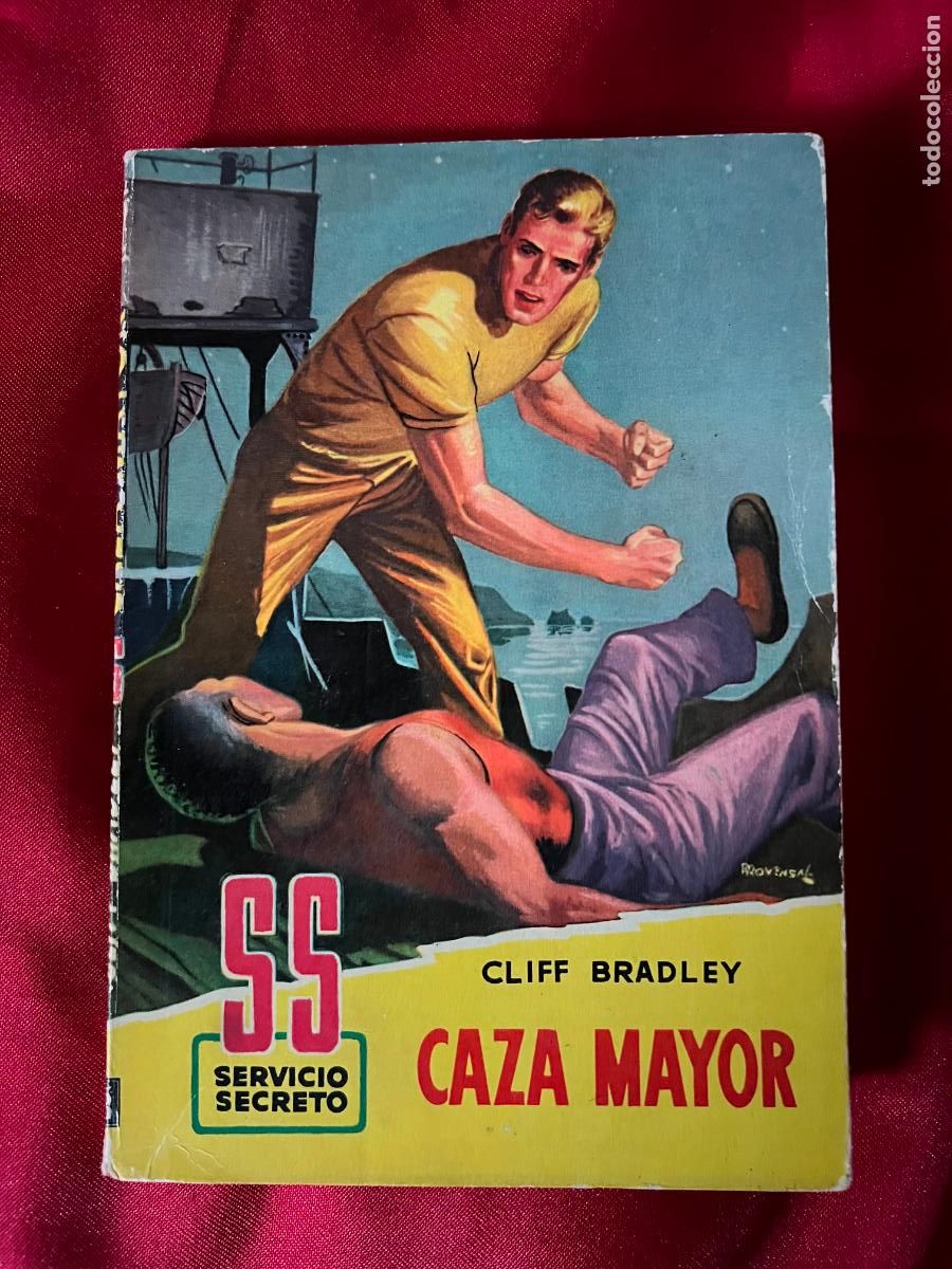C&oacute;mics: Novela, servicios secreto, n&ordm; 182, CAZA MAYOR, C. BRADLEY, 1&ordf; ed. 1954, ed. Bruguera, Dib. provensa