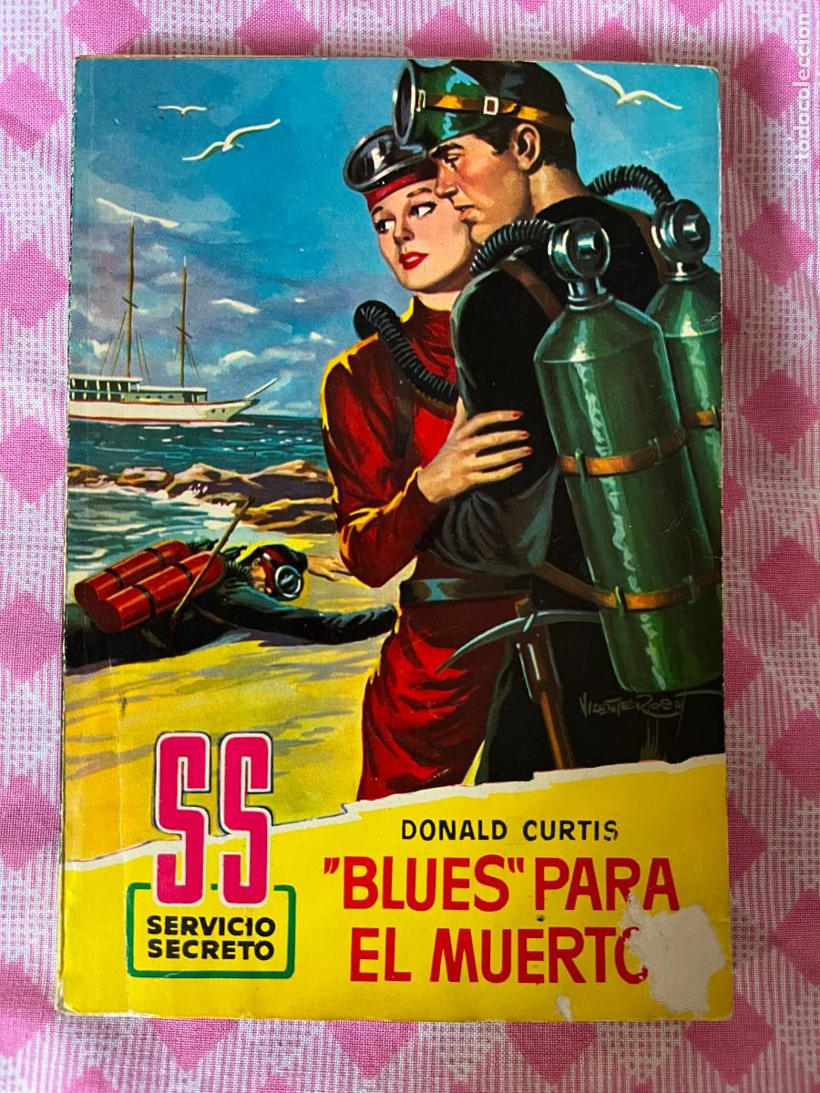 C&oacute;mics: Novela, servicios secreto, n&ordm; 579, blues para el muerto, D. CURTIS, 1&ordf; ed. 1961, ed. Bruguera,