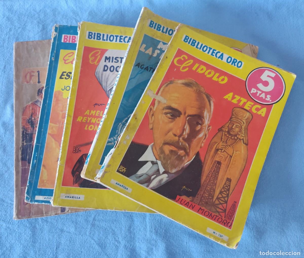 C&oacute;mics: 5 EJEMPLARES DE LA COLECCION BIBLIOTECA DE ORO EDITORIAL MOLINO