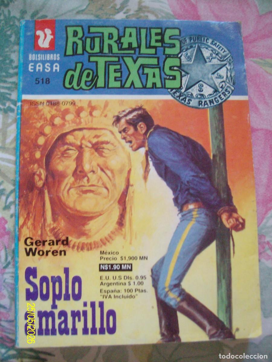 C&oacute;mics: SOPLO AMARILLO GERARD WOREN BOLSILIBROS RURALES DE TEXAS N&ordm; 518 EASA