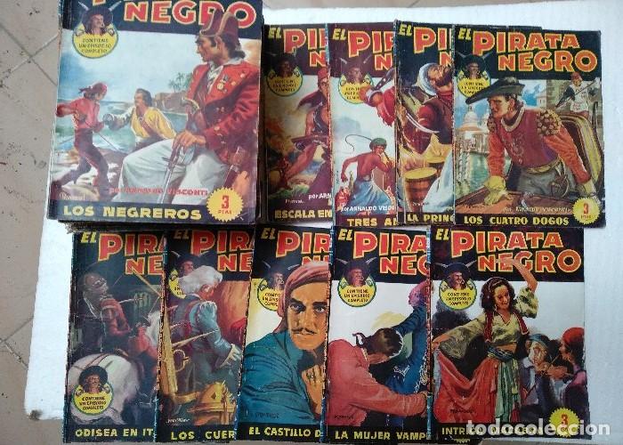 C&oacute;mics: ARNALDO VISCONTI,, EL PIRATA NEGRO del n&ordm; 1 al 84 falta el 85, Bruguera, estado usado bueno en