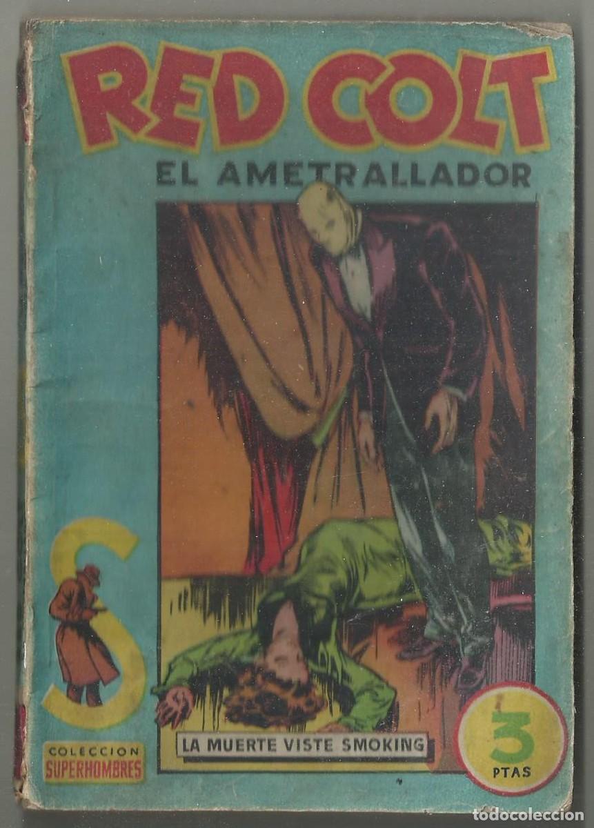 Fumetti: RED COLT EL AMETRALLADOR, LA MUERTE VISTE SMOKING, P.V. DEBRIGODE. COL. SUPERHOMBRES N&ordm; 10 BRUGUERA