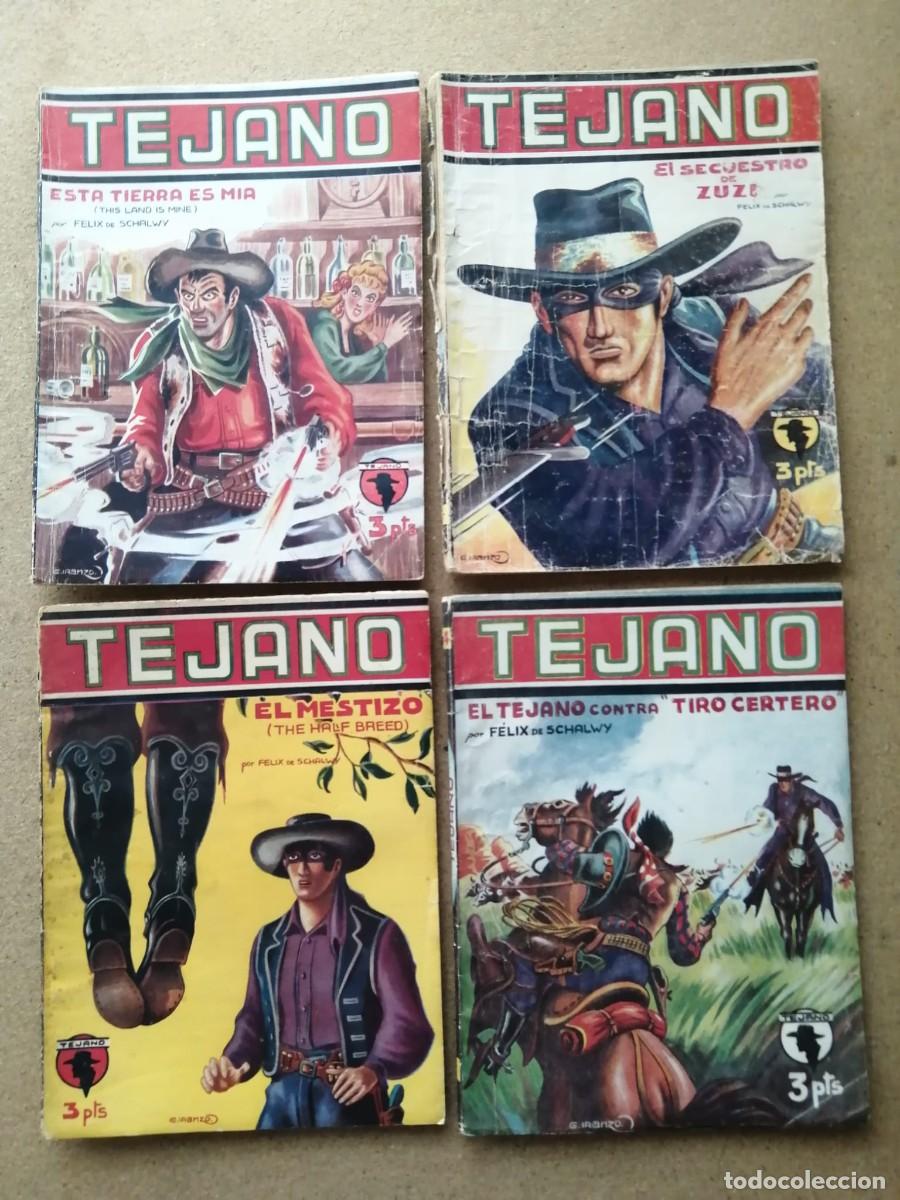 C&oacute;mics: TEJANO. LOTE DE CUATRO ENTREGAS (ESTA TIERRA ES MIA - EL MESTIZO - TIRO CERTERO - EL SECUESTRO DE ..
