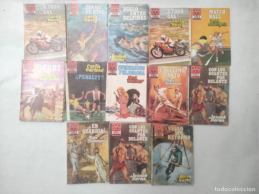 C&oacute;mics: lote 11 novelas BOLSILIBROS BRUGUERA DOBLE JUEGO ,, JOSEP BERNA, LOU CARRIGAN oferta solo hoy