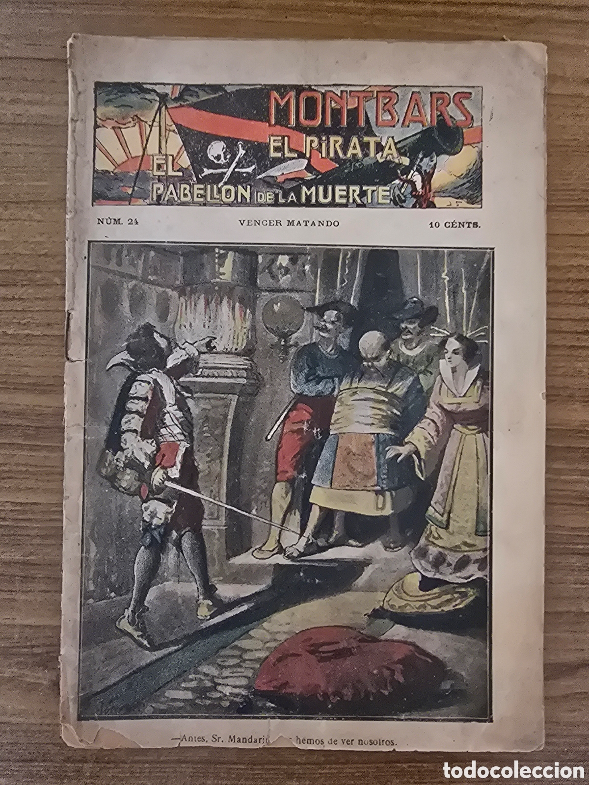 C&oacute;mics: MONTBARS,EL PIRATA EL PABELLON DE LA MUERTE,NUMERO 24,(BARCELONA)