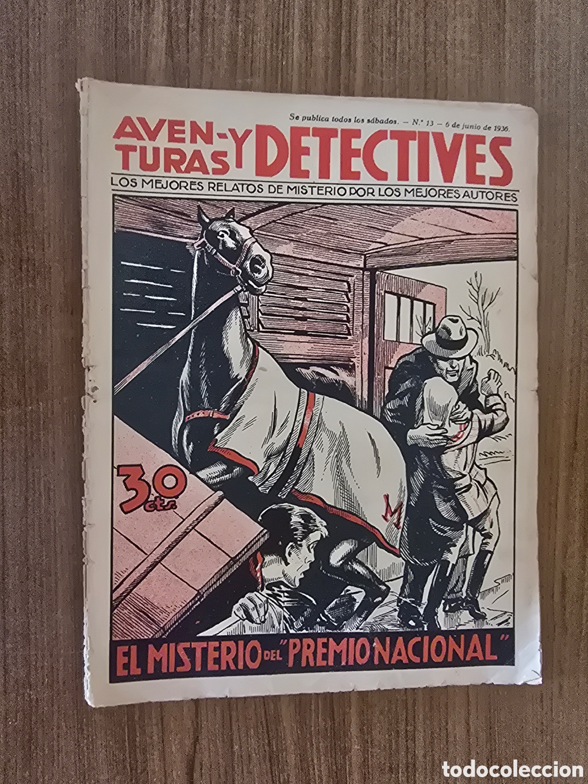 C&oacute;mics: AVENTURAS Y DETECTIVES,NUMERO 13,LOS MEJORES RELAYOS DE MISTERIO POR LOS MEJORES AUTORES,(HYMSA)