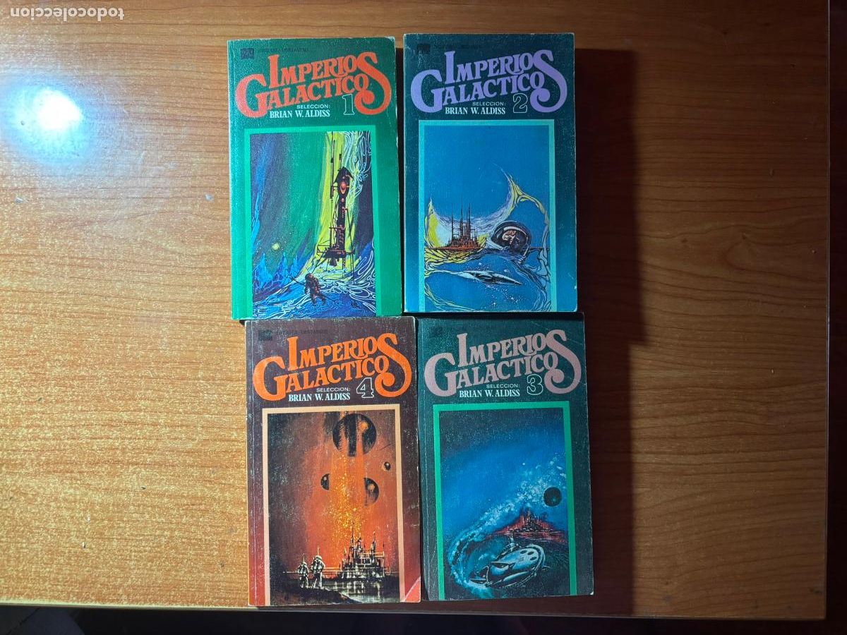 C&oacute;mics: Imperios gal&aacute;cticos. Coleccion completa en 4 vol&uacute;menes - Brian Aldiss. Editorial Bruguera