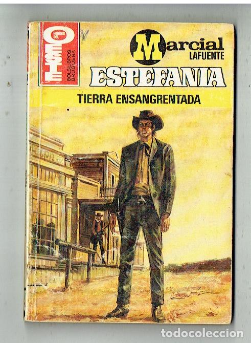 C&oacute;mics: H&Eacute;ROES DEL OESTE. N&ordm; 1264. TIERRA ENSANGRENTADA. M. LAFUENTE ESTEFAN&Iacute;A. BRUGUERA. 4&ordf; 1983(ST/PR2