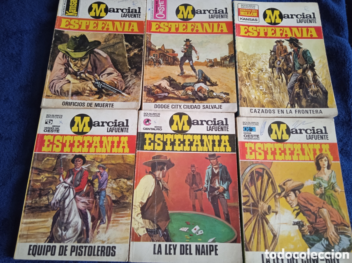 C&oacute;mics: MARCIAL LAFUENTE ESTEFANIA -LOTE DE 6 NOVELAS - EDICION A&Ntilde;OS 70