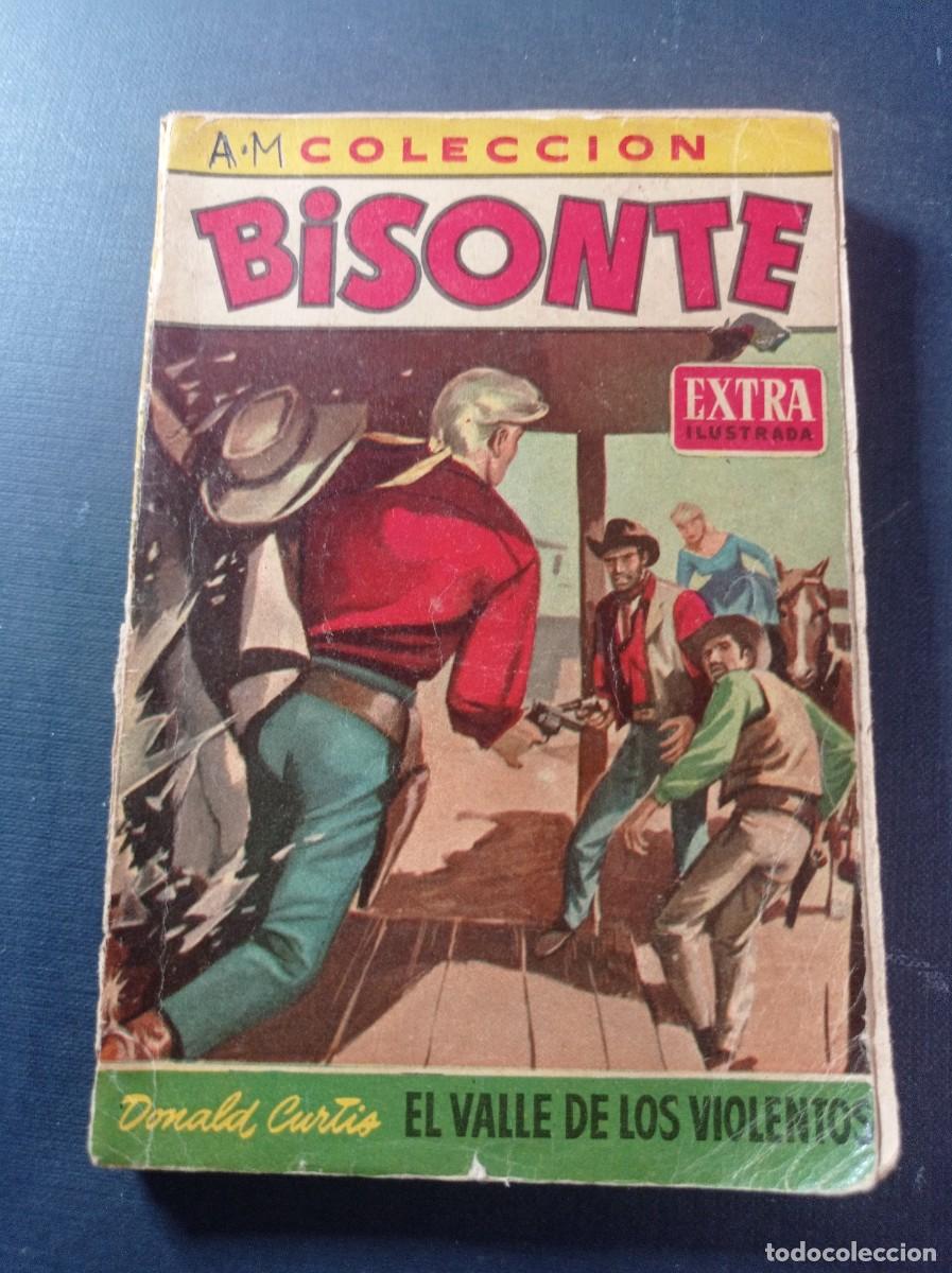 C&oacute;mics: EL VALLE DE LOS VIOLENTOS. DONALD CURTIS. BISONTE EXTRA N&ordm; 198. BRUGUERA, 1959. RAM&Oacute;N DE LA FUENTE +