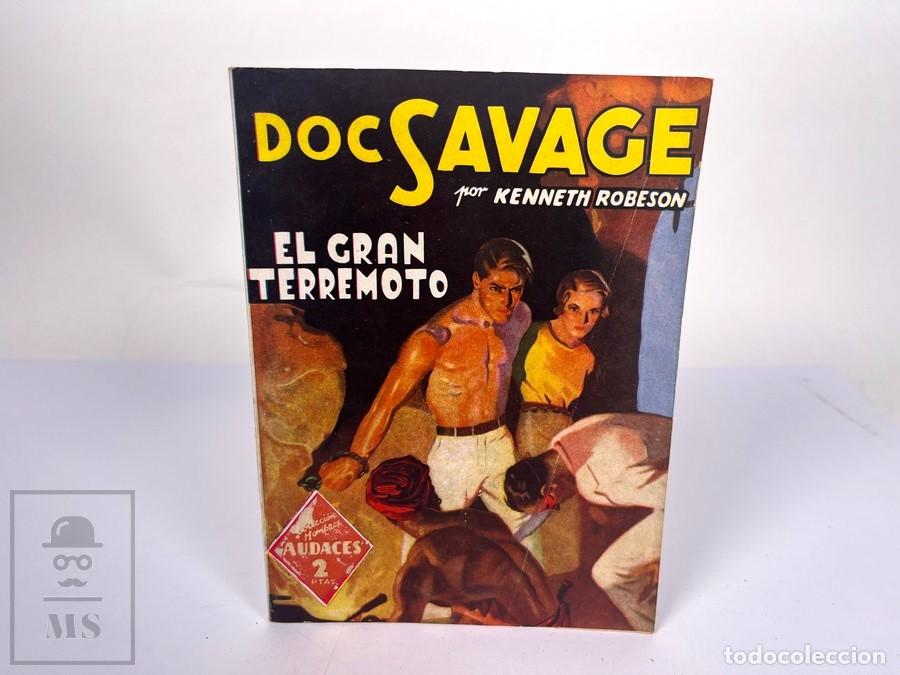 C&oacute;mics: Novela Doc Savage N&ordm; 56 - El Gran Terremoto - Kenneth Robeson - Hombres Audaces - Ed. Molino