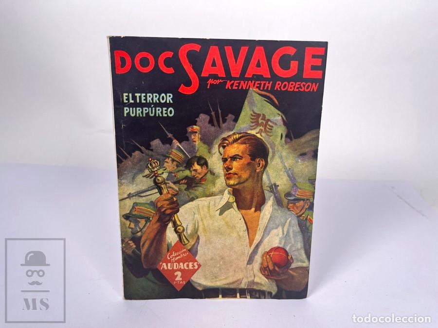 C&oacute;mics: Novela Doc Savage N&ordm; 68 - El Terror Purp&uacute;reo - Kenneth Robeson - Hombres Audaces - Ed. Molino