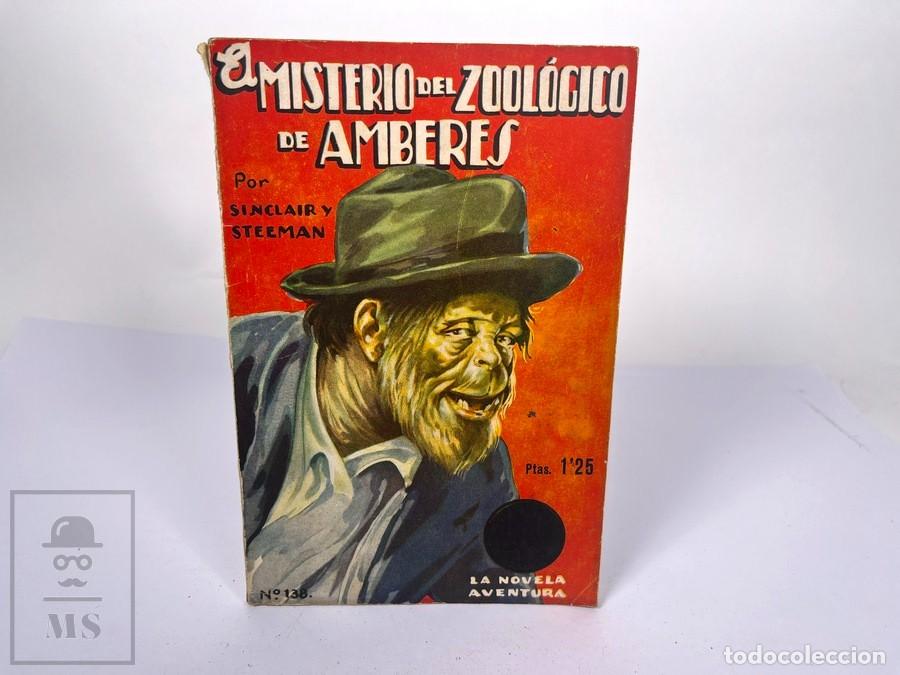 C&oacute;mics: La Novela Aventura - N&ordm; 138 El Misterio del Zool&oacute;gico de Amberes - Sinclair y Steeman - Ed. Hymsa