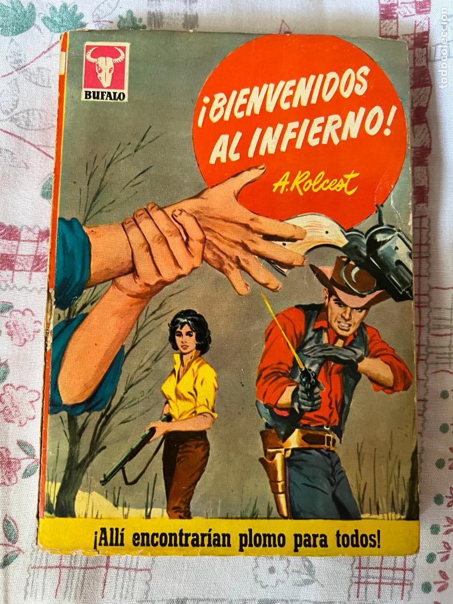 C&oacute;mics: NOVELA BUFALO, N&ordm; 368, BIENVENIDOS AL INFIERNO, A. ROLCEST, 1&ordf; ED. 1960. E. BRUGUERA, DOBLE PAGINAS