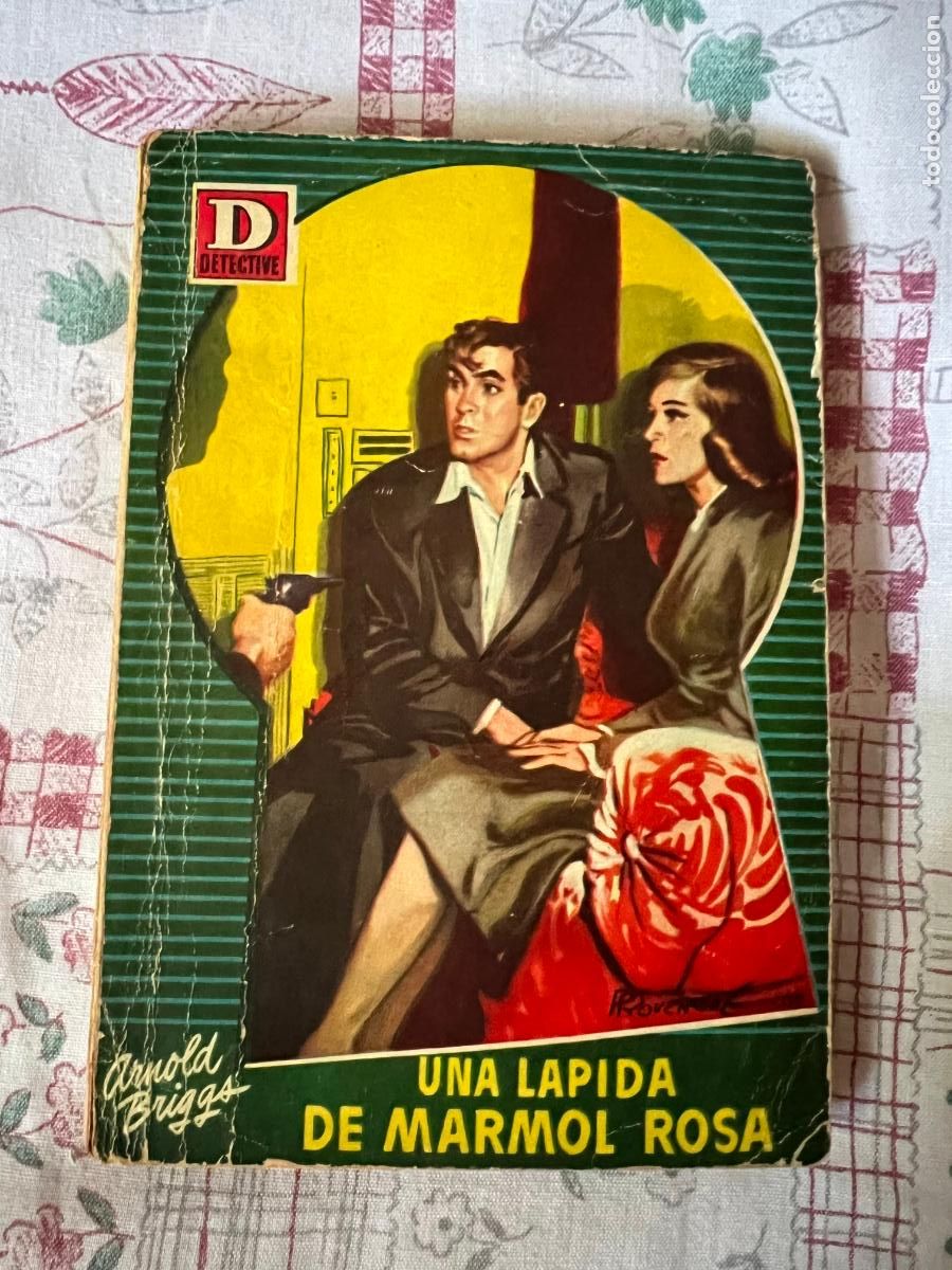 C&oacute;mics: NOVELA DETECTIVE, N&ordm; 21, UNA LAPIDA DE MARMOL ROSA, A. BRIGGS, 1&ordf; ED. 1953. E. BRUGUERA